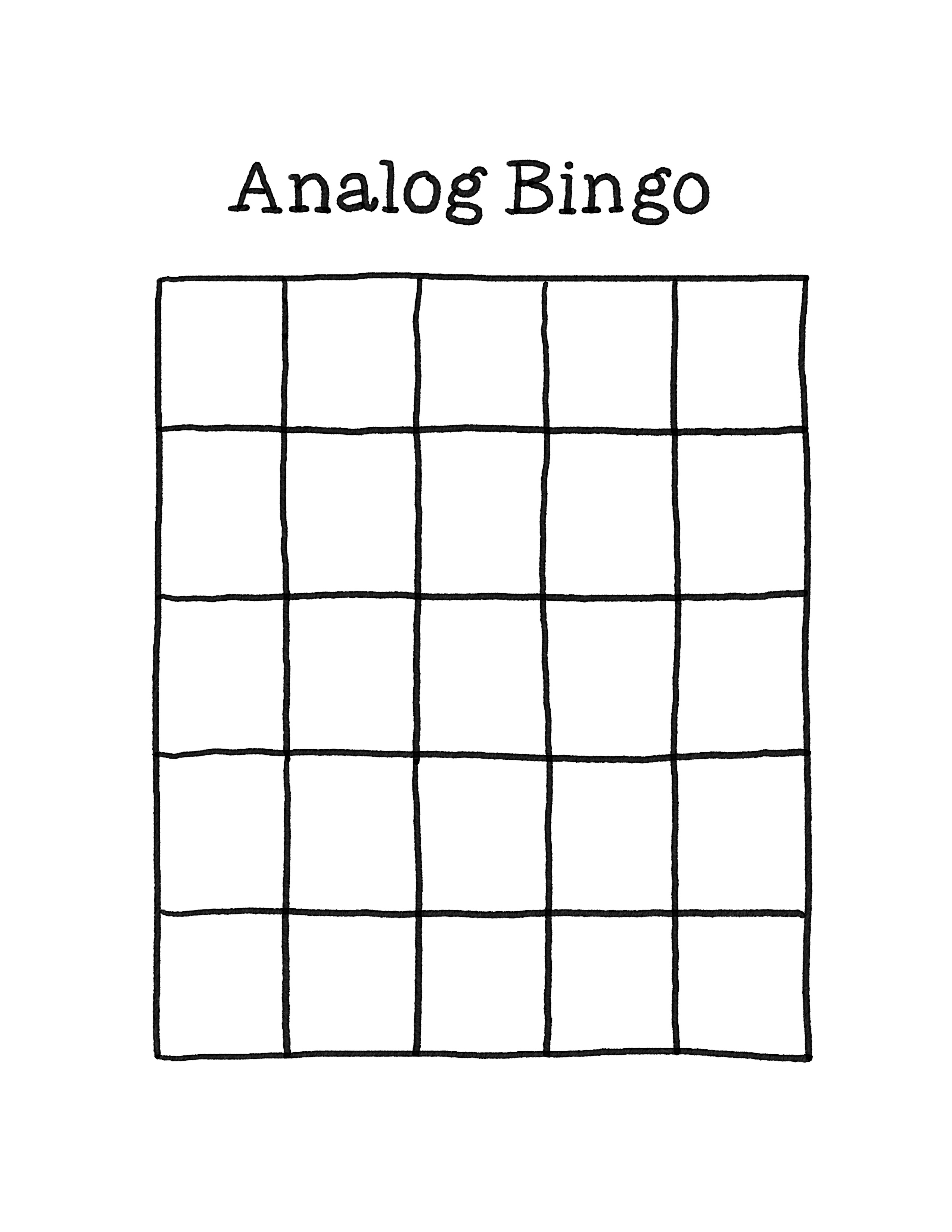 Analog Bingo preview