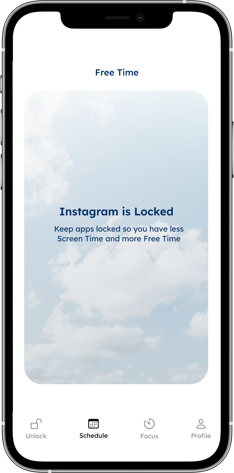 Free Time App - Instagram is Locked